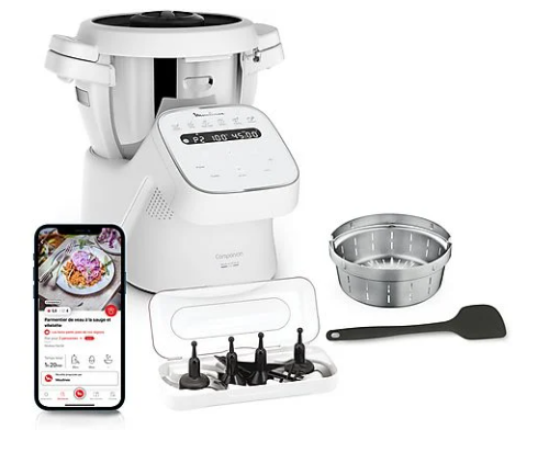 Moulinex Companion HF8401 Cooking robots, 1550 W, capacity 4.5 l, white bowl