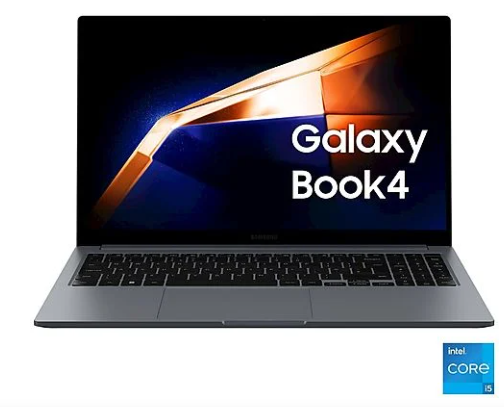 Samsung Galaxy Book4 15.6 i5, 15,6 ", processeur Intel® Core i5 1355u, Intel Iris Xe Graphics, 16 Go, 512 Go SSD, Gray