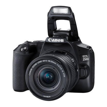 Canon EOS 250D Black + EF-S 18-55 este STM Black
