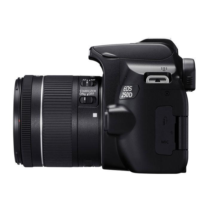 Canon EOS 250D Black + EF-S 18-55 este STM Black