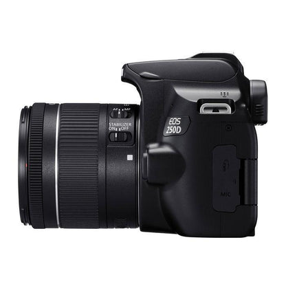 Canon EOS 250D Black + EF-S 18-55 este STM Black