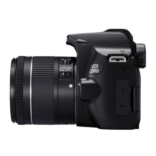 Canon EOS 250D Black + EF-S 18-55 este STM Black