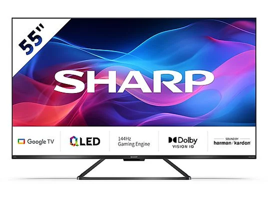 Sharp 55gr8265e TV QLED, plaque, 55 ", UHD 4K